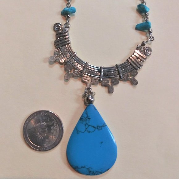 NWT BohoTribal Handmade Necklace and Earrings Set - Picture 2 of 4
